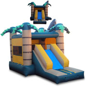 inflatable jumping slide combo